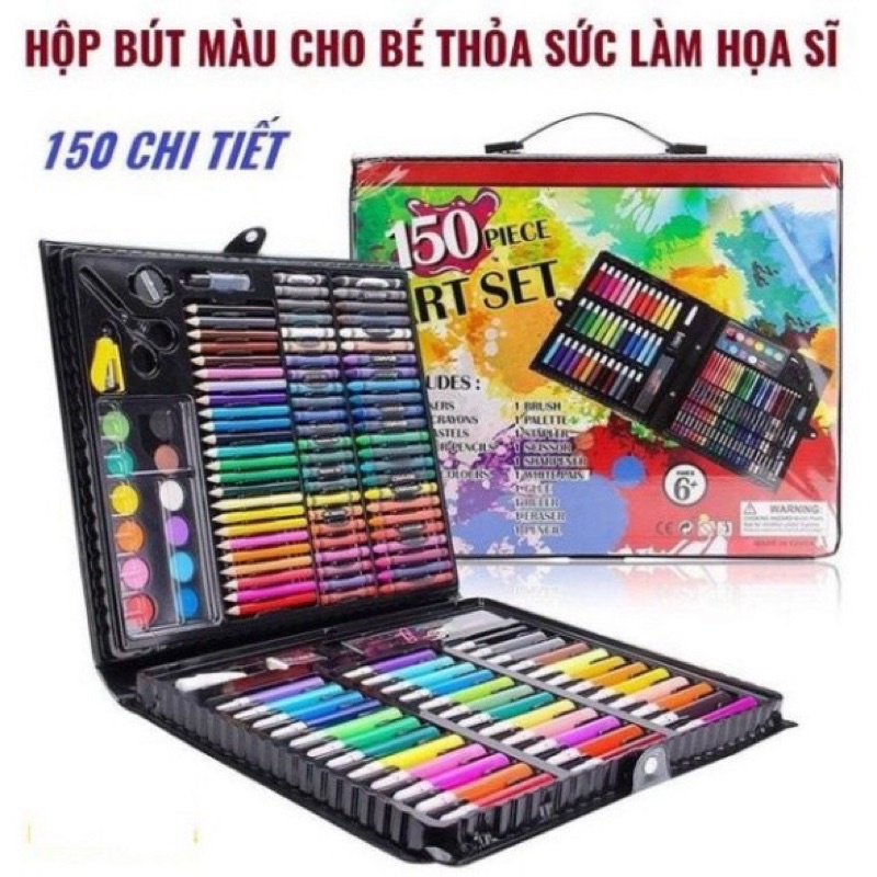 Bút Màu 𝐅𝐫𝐞𝐞𝐒𝐡𝐢𝐩Hộp Bút Sáp Màu 150 Chi Tiết Cho Bé Yêu Thỏa Sức Sáng Tạo.