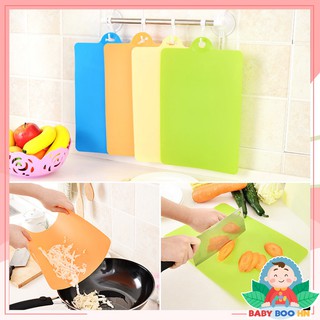 Thớt nhựa dẻo kháng khuẩn, thớt chế biến đồ ăn dặm kiểu Nhật BabyBooHN