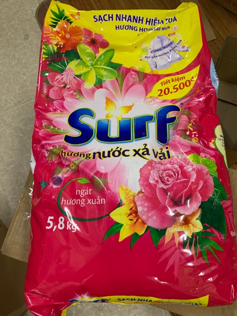 Bột giặt Surf hương Nước xả vải 5,5kg