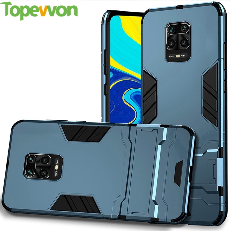 Ốp Điện Thoại Topewon Chất Liệu TPU Và PC Có Chân Đế Sang Trọng Cho Xiaomi Redmi Note 7 8 9 9s Pro Max