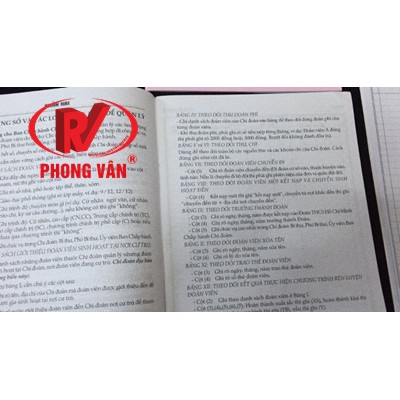 Sổ chi đoàn màu hồng