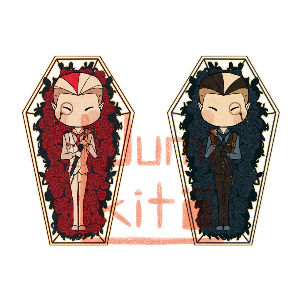 Móc khóa Wu Chang Requiem 2 mặt