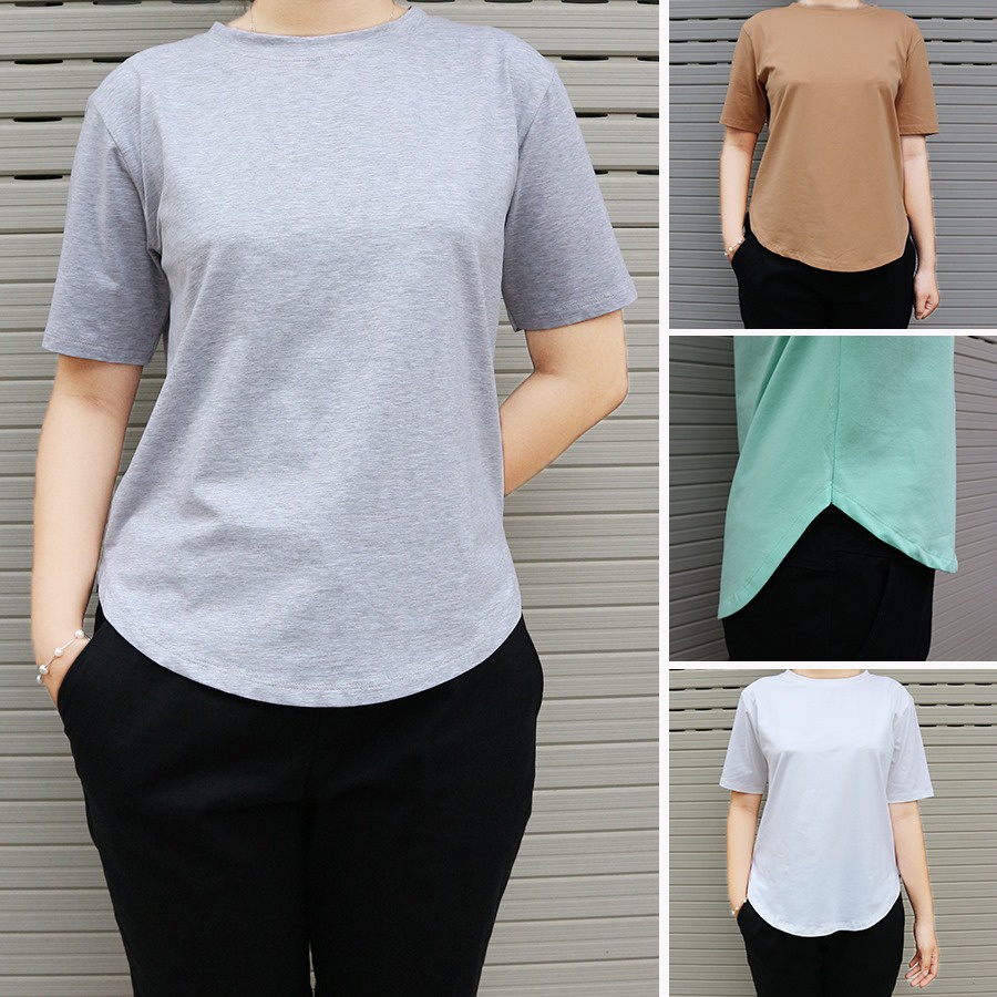 ÁO THUN TRƠN COTTON NỮ VẠT BẦU HOT TREND 2021 THƯƠNG HIỆU ROSACA