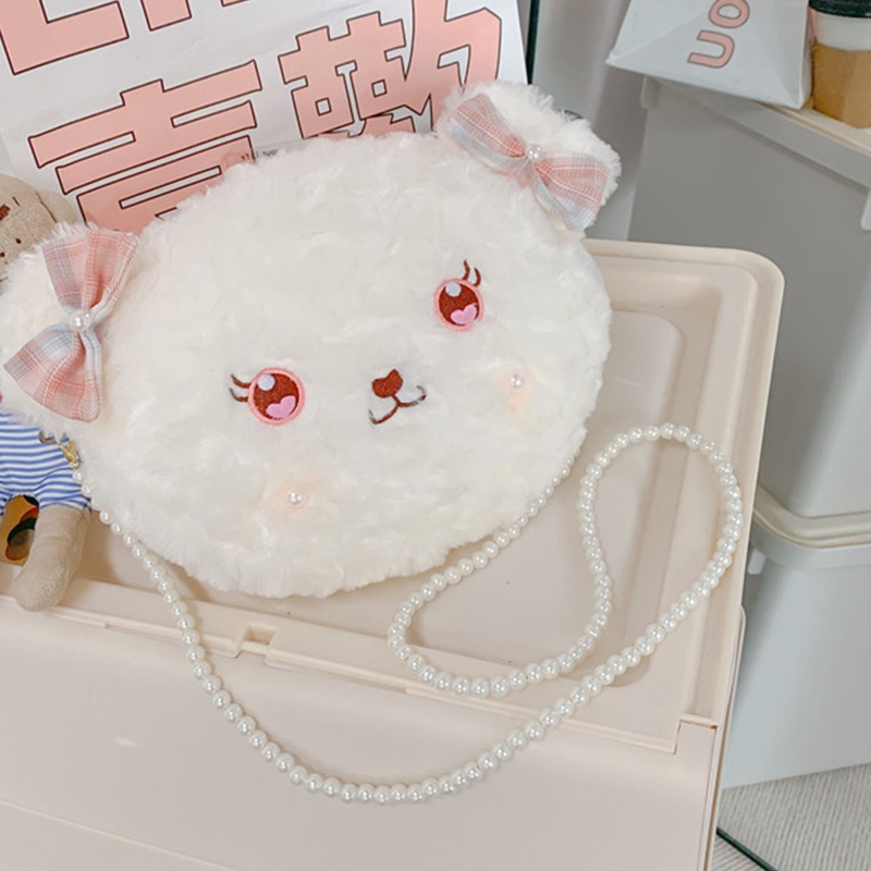 Túi Đeo Chéo Đựng Điện Thoại Mềm Mại Họa Tiết Hoạt Hình Phong Cách Lolita Nhật Bản