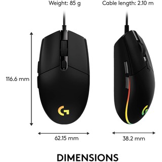 Chuột Gaming Logitech G102 LIGHTSYNC RGB 6 NúT, 8000DPI(G203)