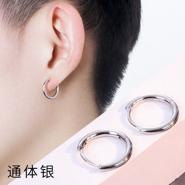 hoa tai tròn thiết kế đơn giản cho phái nữ 2 màu hàng chuẩn