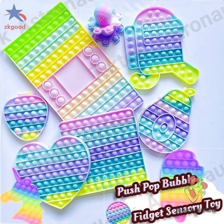 Đồ chơi ấn bong bóng màu Macaron rainbow vui nhộn /Hình tròn Màu sắc cầu vồng Thần tài Board Game Việt Hóa Pop It Fidget toy giá rẻ Đồ Chơi Bóp Bóng Cầm Tay Giúp Giảm Căng Thẳng Hiệu Quả TIKTOK