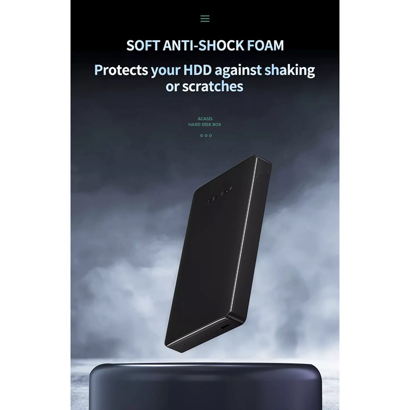 Vỏ Ổ Cứng Ngoài Acasis Hdd 2.5 Sata Sang Usb 3.0 | BigBuy360 - bigbuy360.vn
