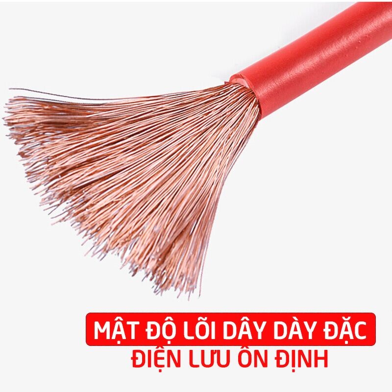 Dây câu bình Acquy ô tô, Dây câu Kích Điện Acquy Cứu Hộ Ô Tô lõi đồng chất lượng cao dài 4m (2000A)