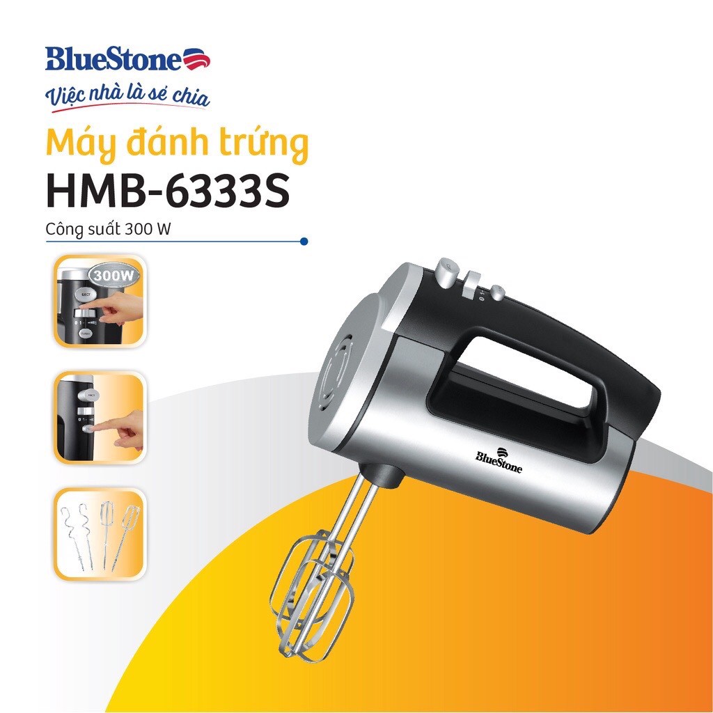 Máy Đánh Trứng BlueStone HMB-6333S  - Hàng chính hãng - Bảo hành 24 tháng