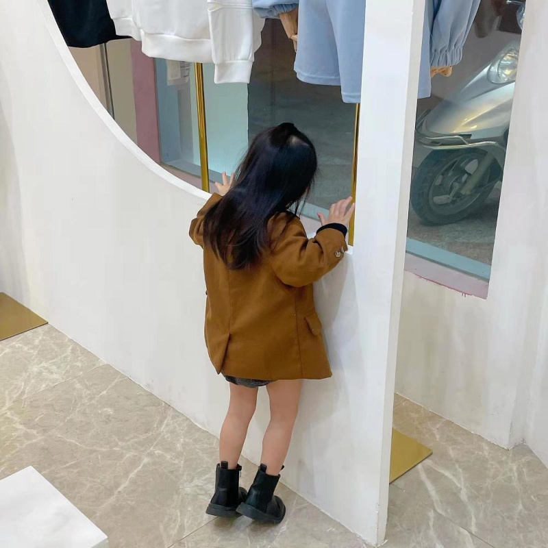 Áo Khoác Vest Phong Cách Phương Tây Thời Trang Xuân Thu Mới 2022 Dành Cho Bé Gái