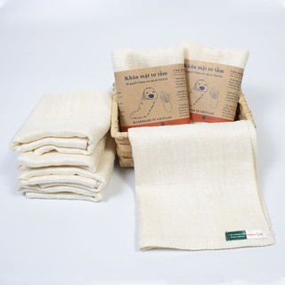 Khăn mặt tơ tằm 2 lớp size 30x50cm Bá Minh Silk