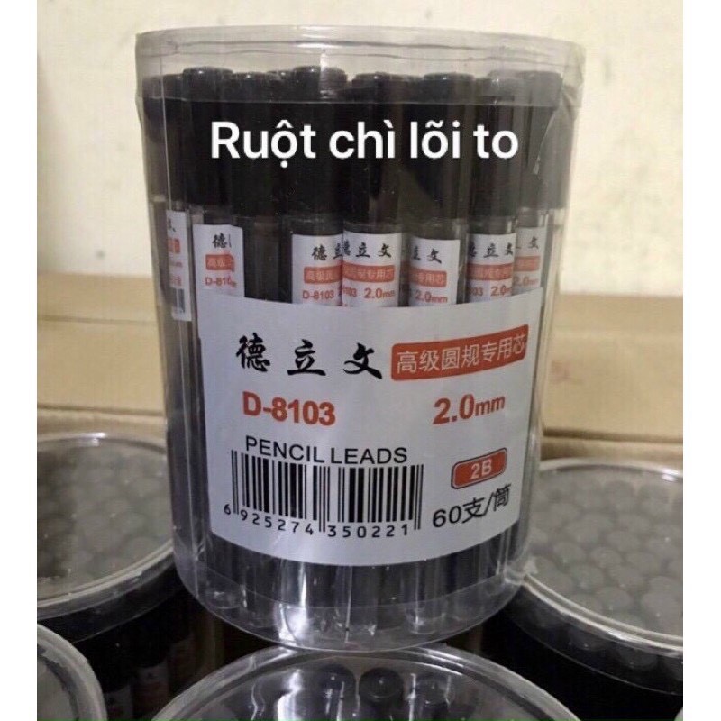 Hộp Ruột bút chì bấm 2.0mm - 8103-2B(60 ống ruột chì)