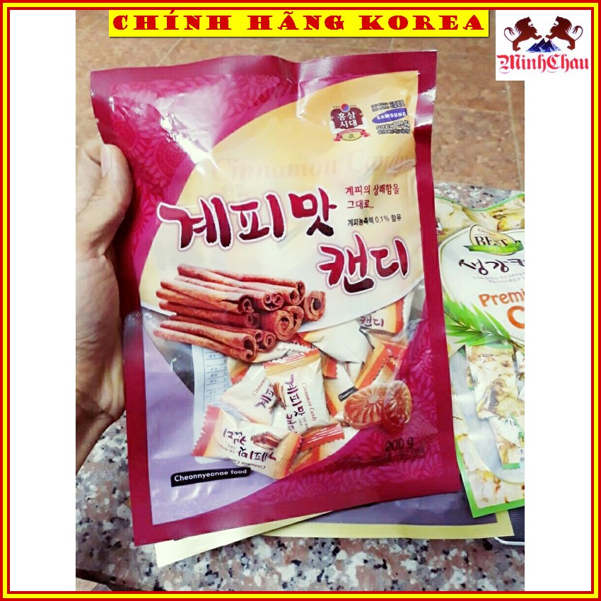 Kẹo Quế Hàn Quốc Chính Hãng Gói 200gr - minhchau