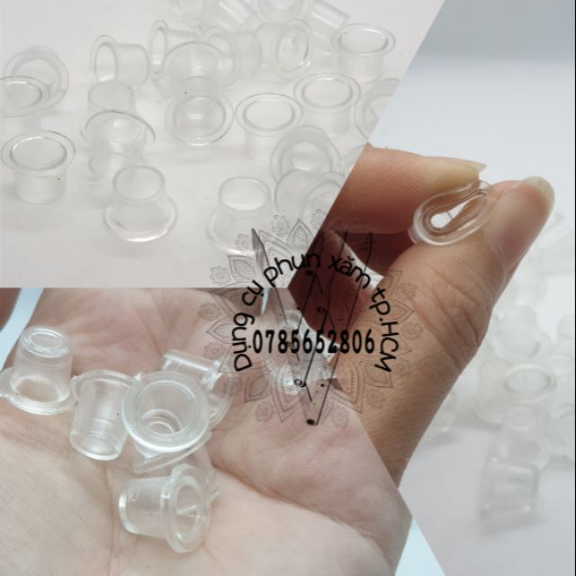 Chum silicon đựng mực phun xăm / chum silicon