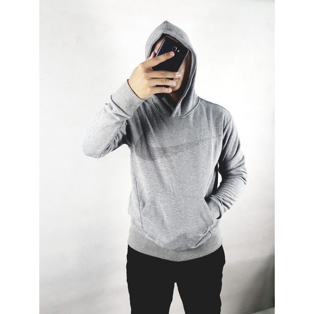 Áo hoodie trơn logo
