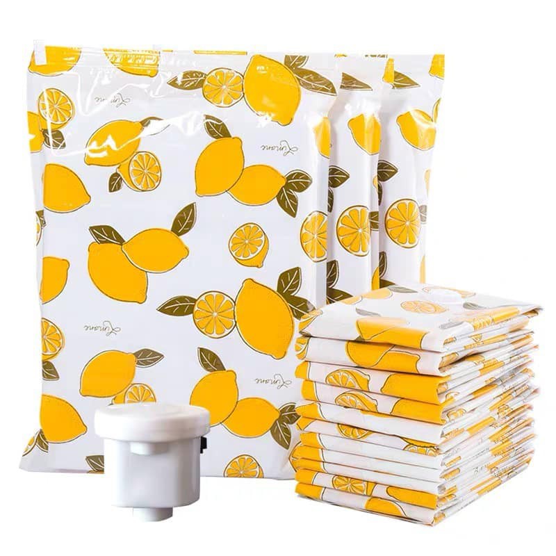 Bộ 10 túi/ 6 túi hút chân không đựng quần áo, chăn màn, mền gối cho gia đình, du lịch