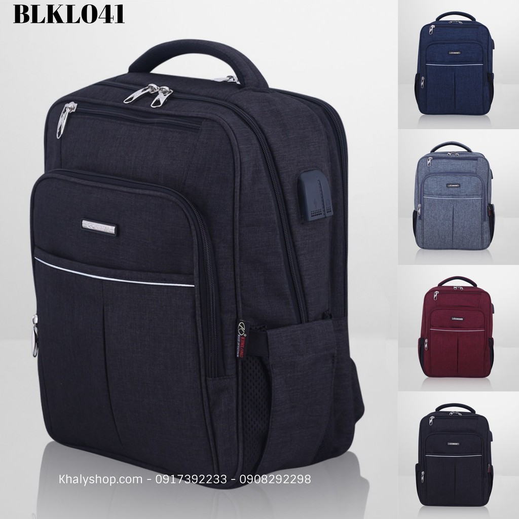 ORD Balo laptop đa năng, balo học sinh cấp 2,3 thương hiệu Kim Long 041 có 4 màu - 660SNKL041 ( 30x19x40cm )