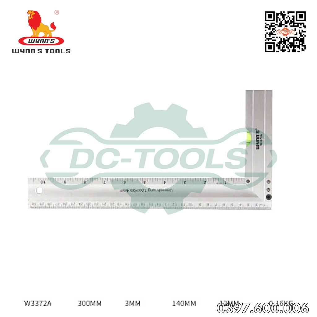 THƯỚC CHỮ L LẤY GÓC VUÔNG, THĂNG BẰNG WYNN'S DỤNG CỤ CẦM TAY DC-TOOLS