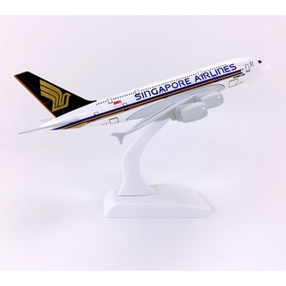 Mô hình máy bay tĩnh Airbus A380 Singapore Airlines 16cm