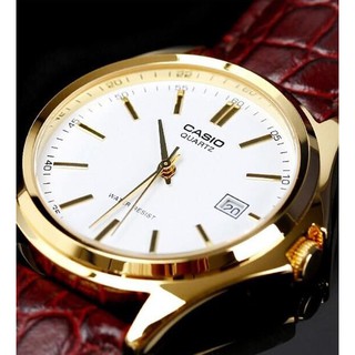 Đồng hồ đôi Casio chính hãng 1183, dây da