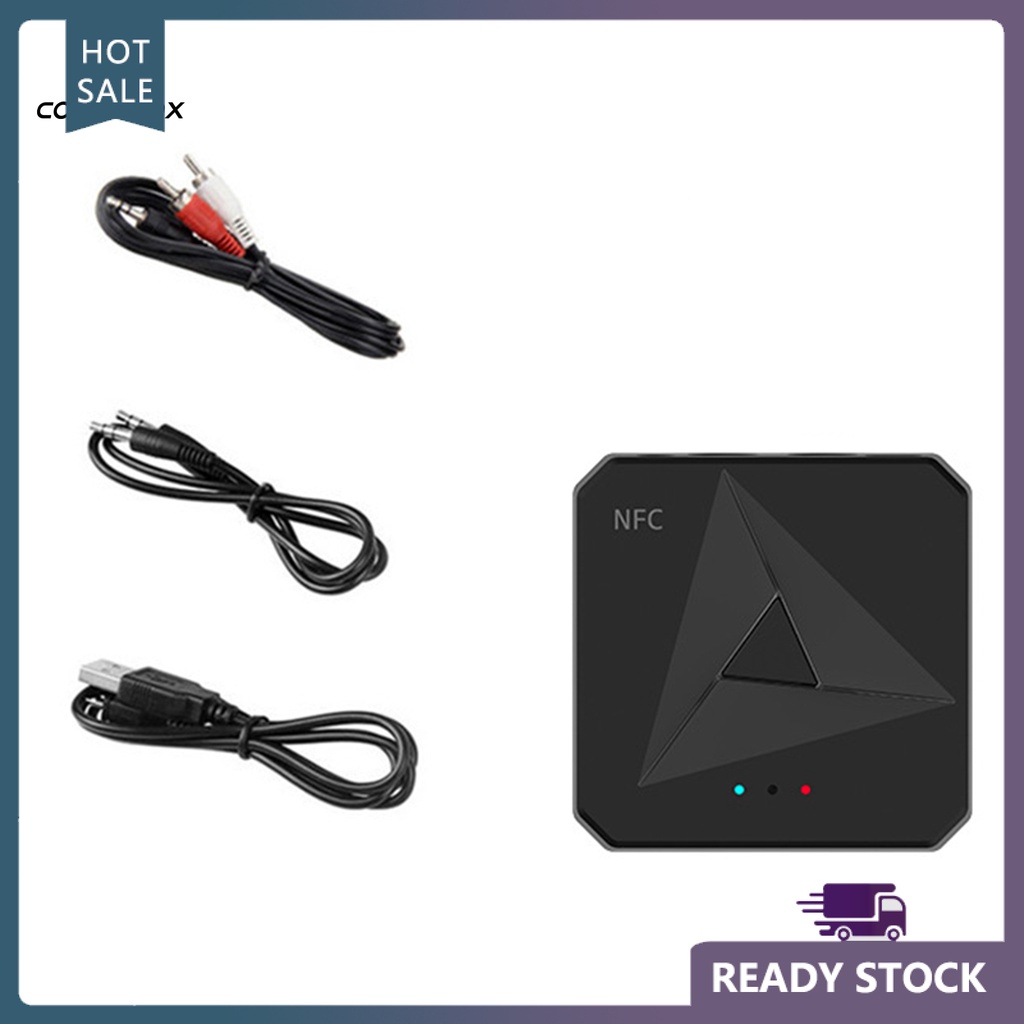 Thiết bị truyền nhận tín hiệu Bluetooth NFC 2 trong 1 với giắc cắm 3.5mm RCA dành cho ô tô