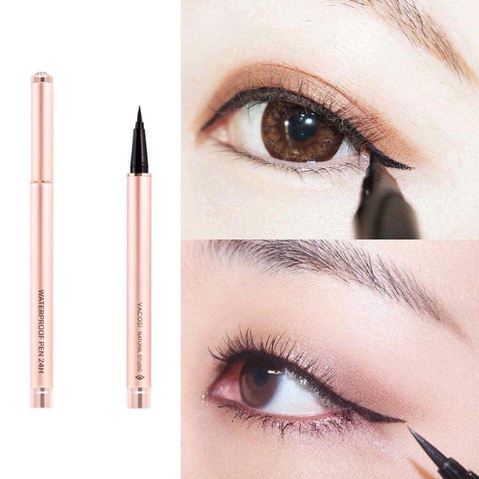 KẺ MẮT NƯỚC VACOSI WATERPROOF PEN EYELINER 24H