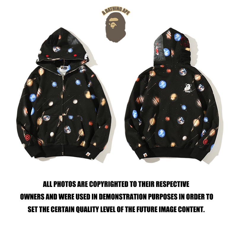 Áo Khoác Bape 100% Cotton Họa Tiết Rằn Ri Thời Trang Cho Nam Và Nữ