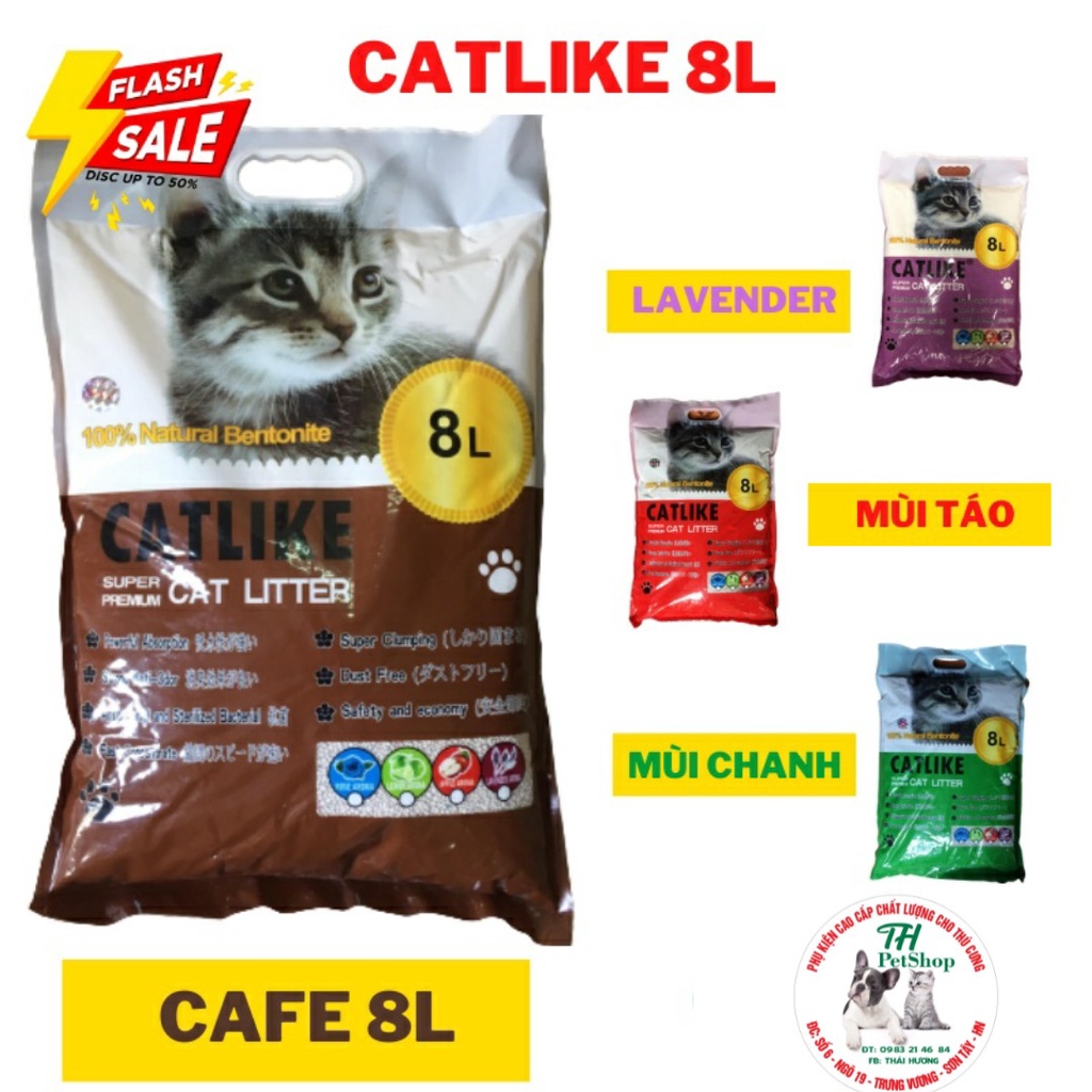 CÁT VỆ SINH CHO MÈO CATLIKE 16L