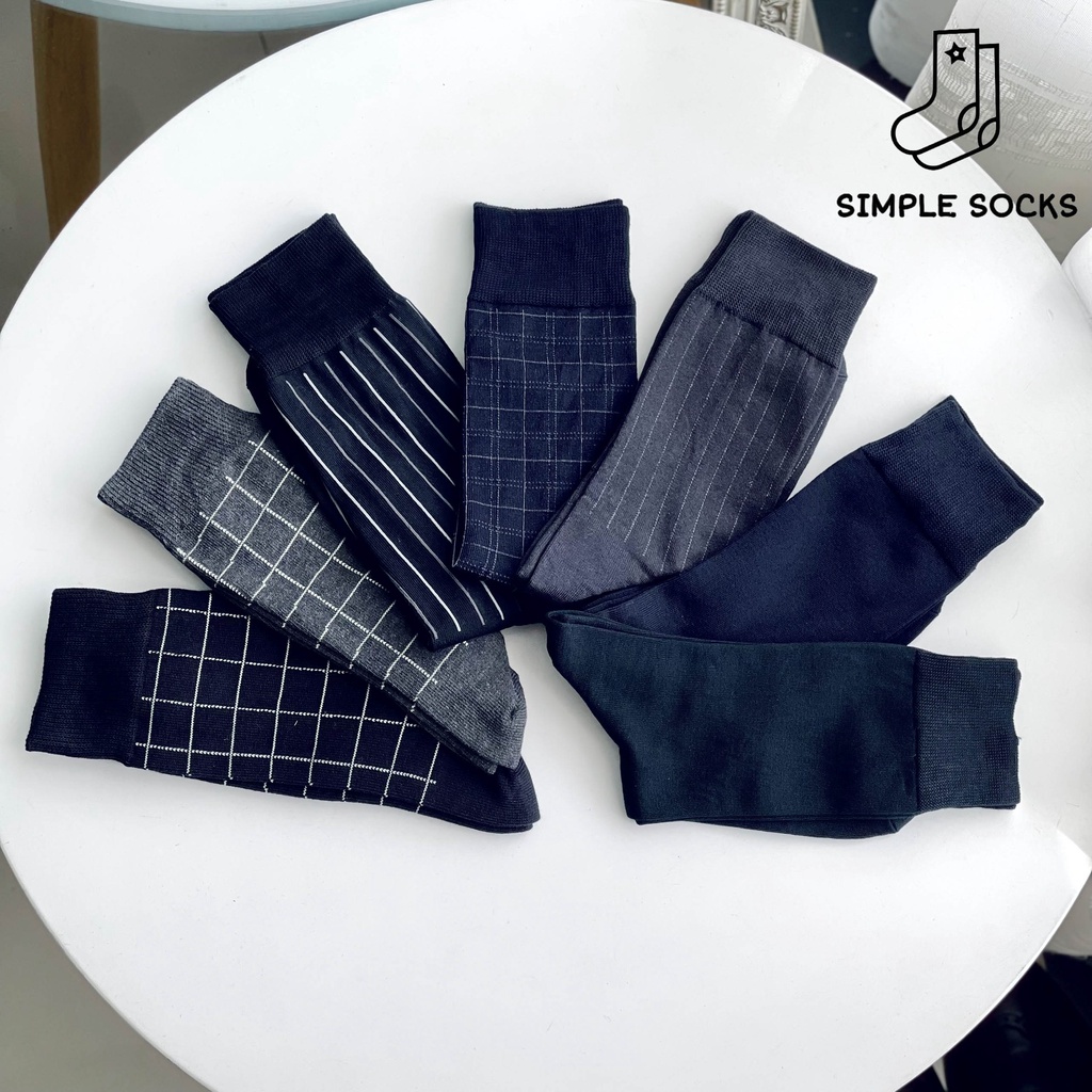 COMBO Vớ Giày Tây SIÊU ĐẸP - Tất công sở trơn Basic và họa tiết đẳng cấp quý phái phong cách Châu Âu