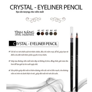 Chì kẻ mí mắt Beauskin Crystal Eyeliner Pencil