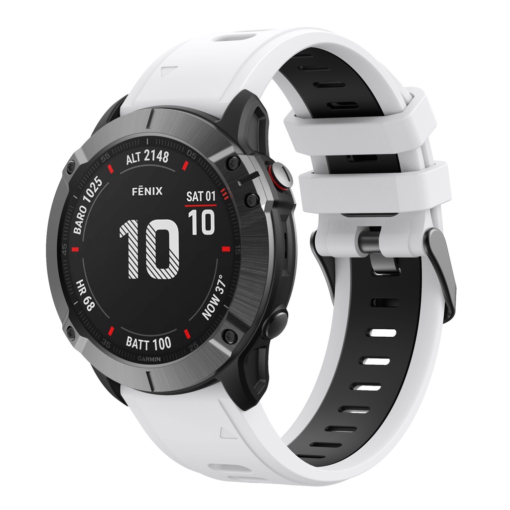 Dây Đeo Silicon Mềm 22mm Tháo Lắp Nhanh Cho Đồng Hồ Thông Minh Garmin Fenix 6
