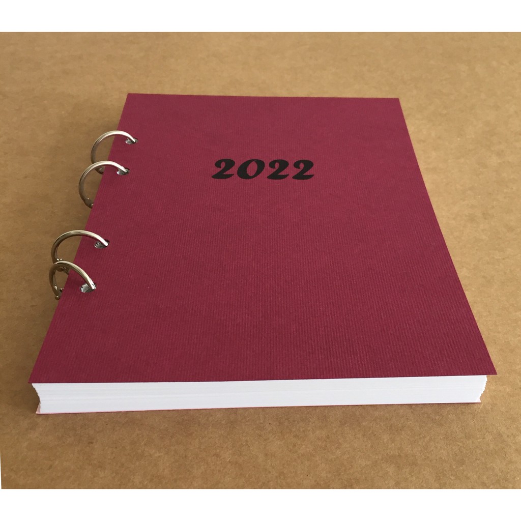 2022 Minimalist Planner by amika - 14x19 cm (gần size A5) - Sổ còng 4 lỗ - Giấy notes tự chọn