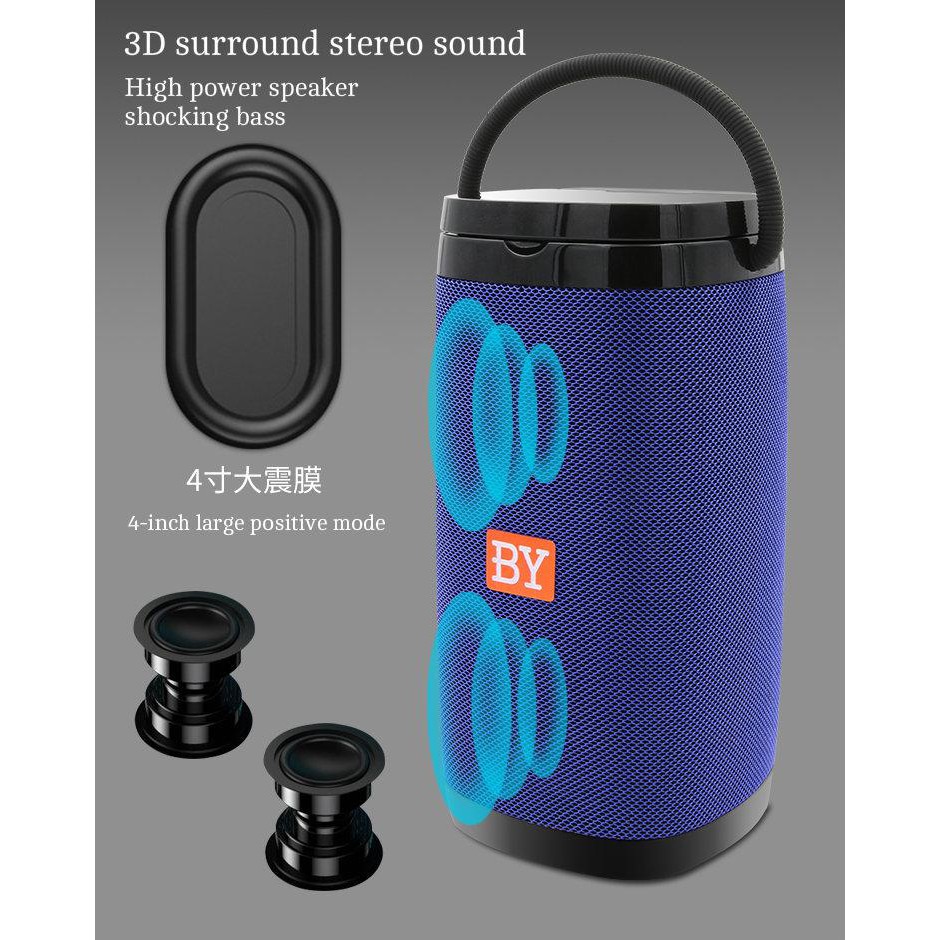 Loa Bluetooth BY 6650 Loa di động - Blue