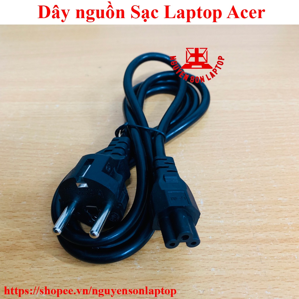 Dây nguồn sạc Laptop Acer - màu Đen