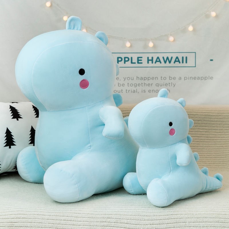 Đồ chơi khủng long nhồi bông má hồng gấu bông cho bé cute đáng yêu size 40cm 50cm