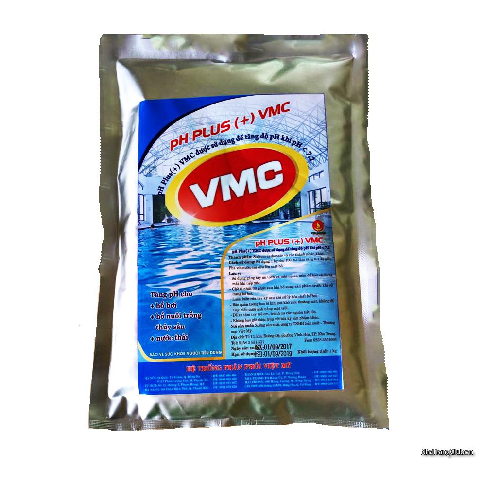 PH PLUS(+) VMC – TĂNG ĐỘ PH CHO HỒ BƠI, HỒ NUÔI TRỒNG THỦY SẢN, NƯỚC THẢI