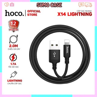 Cáp Sạc Hoco x14 Chính Hãng Cáp Bọc Dù Chống Gãy Gập Chống Đứt Tốc Độ Sạc Nhanh