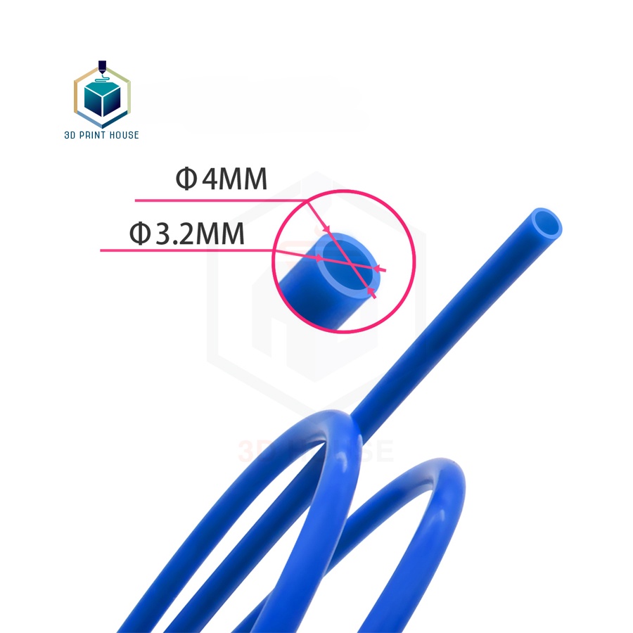 Ống Teflon Dẫn Nhựa Xanh Máy In 3D