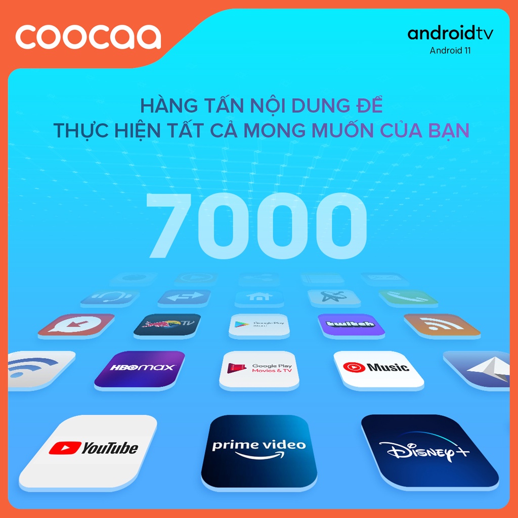 Smart TV HD Coocaa 32 Inch 32S7G - Android 11