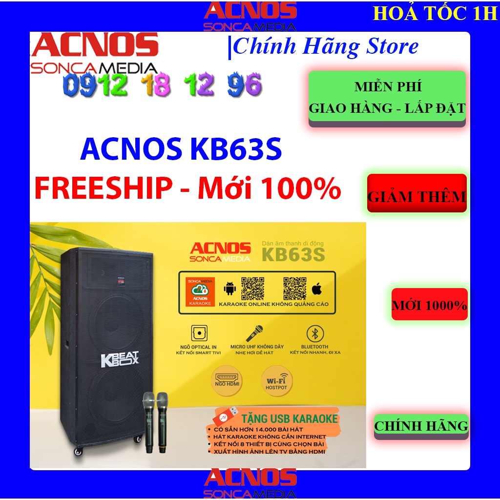 Dàn Âm Thanh Di Động ACNOS KB63S