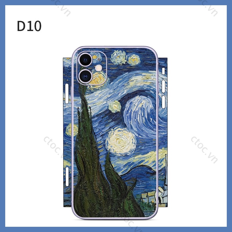 Miếng dán bảo vệ lưng máy điện thoại thích hợp cho Iphone 11 11pro 11 Promax