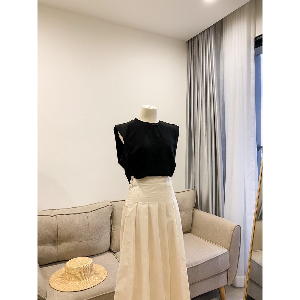 LOOK.STUDIO- Áo cộc tay 2 màu