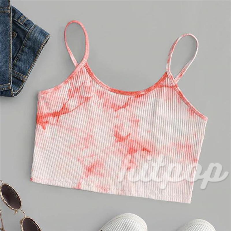 [Mã FAMAYWA giảm 10K đơn 50K] Áo Thun Nữ Cộc Tay Cổ Tròn In Hình Màu Loang Cá Tính | BigBuy360 - bigbuy360.vn