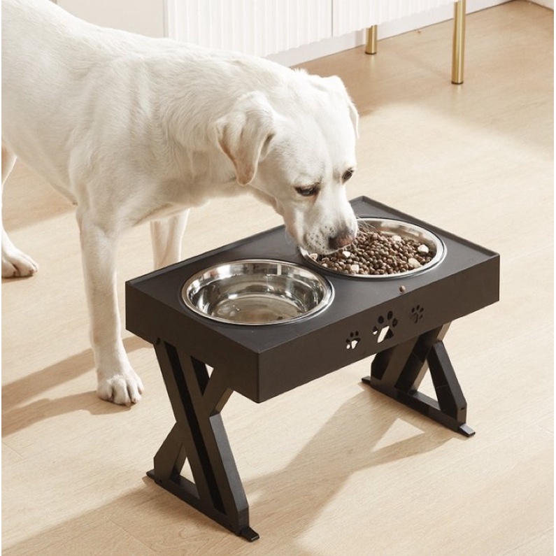 Bộ Chén Ăn Cho Chó Mèo Lắp Ghép Có Bệ Đỡ