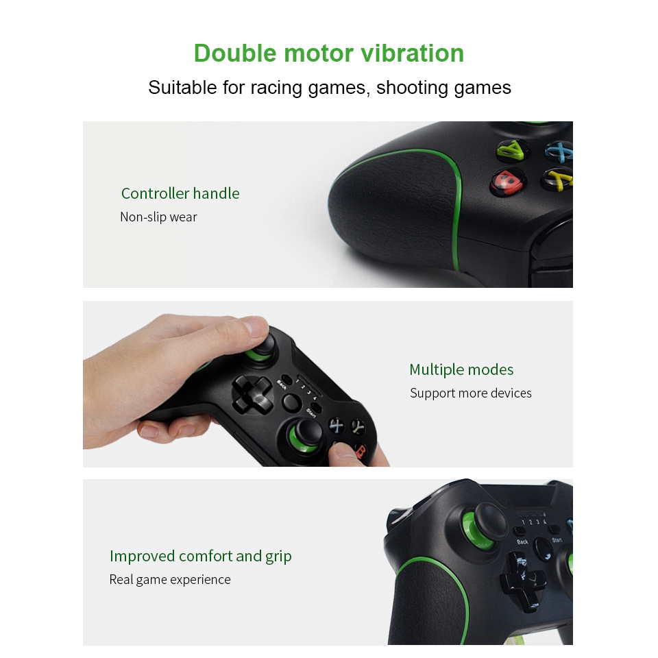 2.4G Wireless Game Controller Joystick For Xbox One Controller For PS3/Android Smart Phone Gamepad For Win PC 7/8/10 『Zeer 』