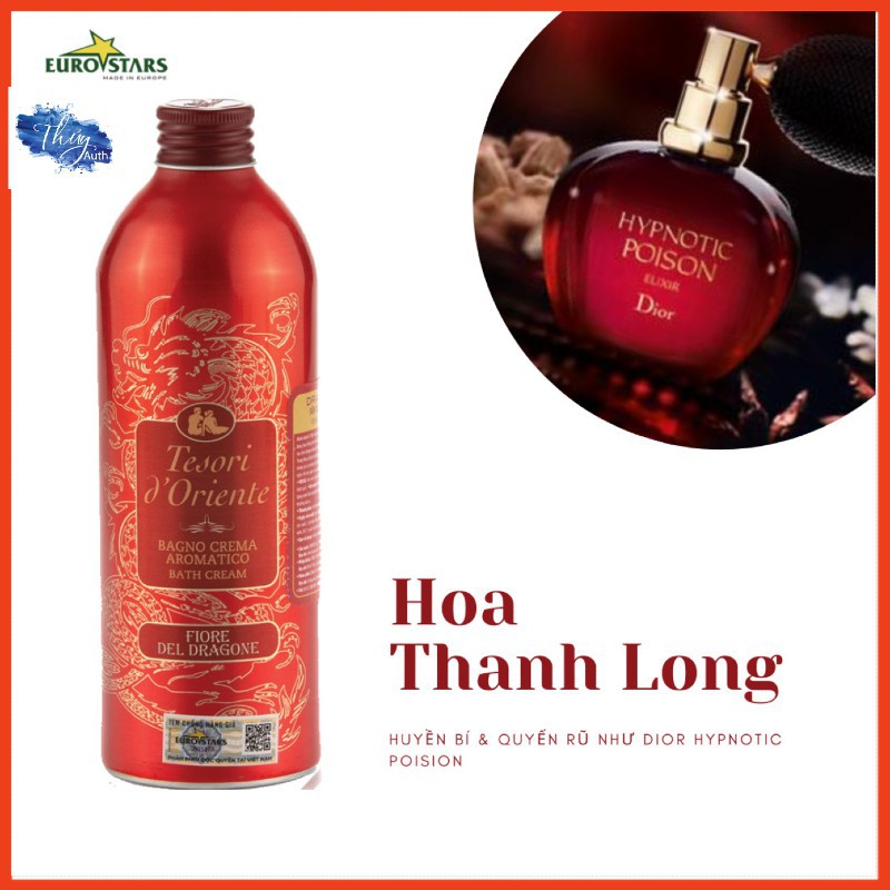 Sữa Tắm Xích Ý Lưu Hương Nước Hoa Chai Màu Đỏ( Rồng Đỏ) Tesori 500ml