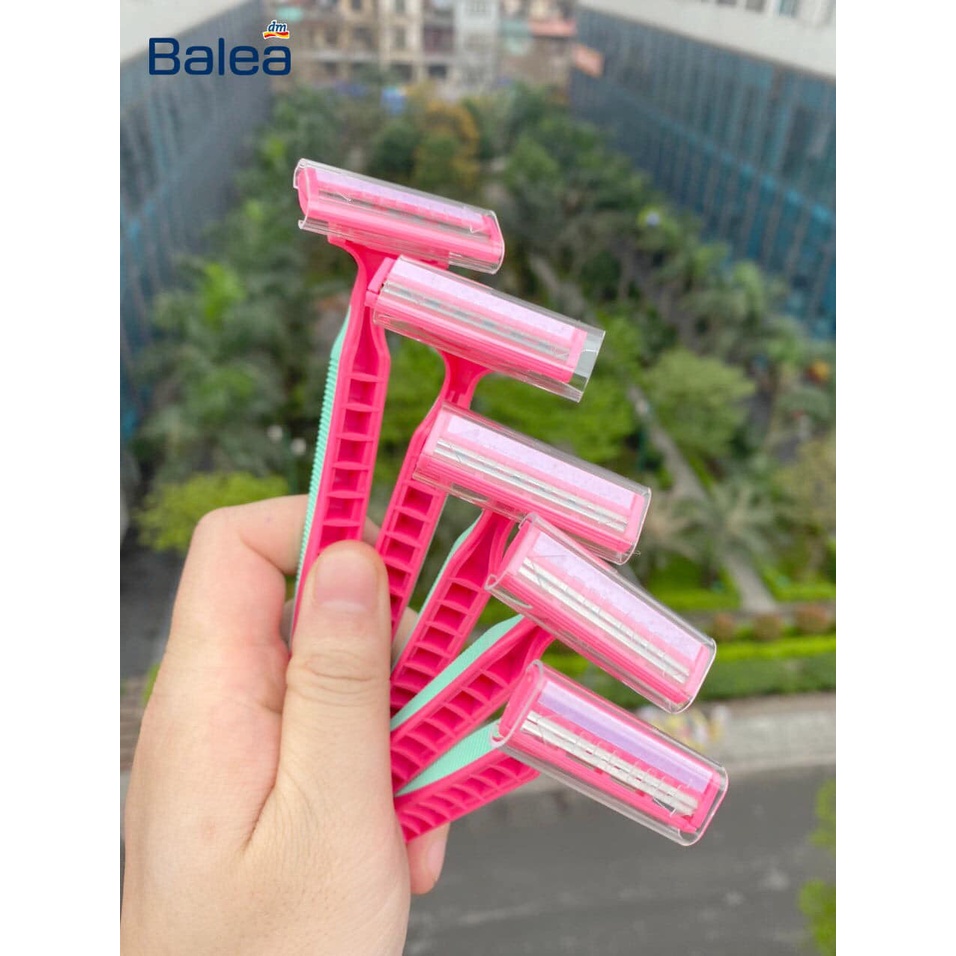 Dao cạo Balea dùng 1 lần, set gồm 10 cái, có 2 mẫu dành cho nam và nữ