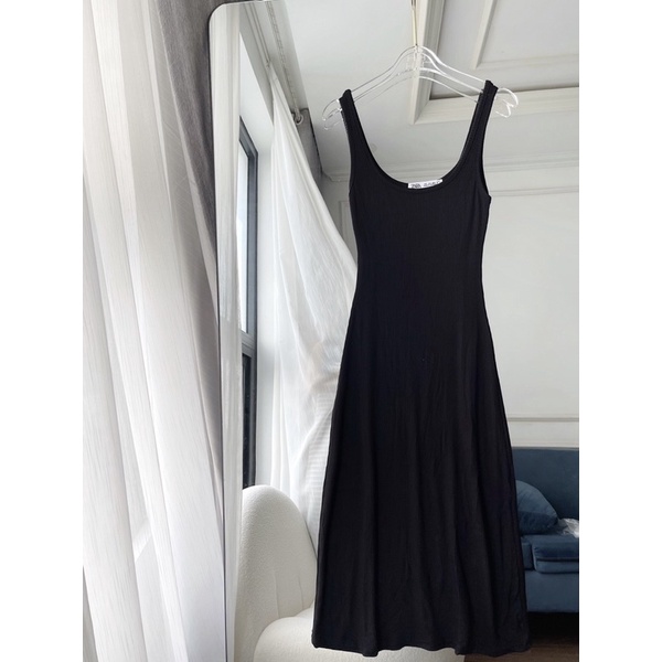 Váy tăm xoè,đầm hai dây co giãn tốt dáng dài 120cm-Minxy shop