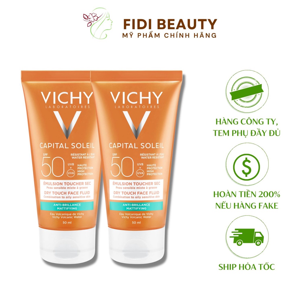 Kem Chống Nắng Vichy SPF 50 Ideal Soleil 50ml